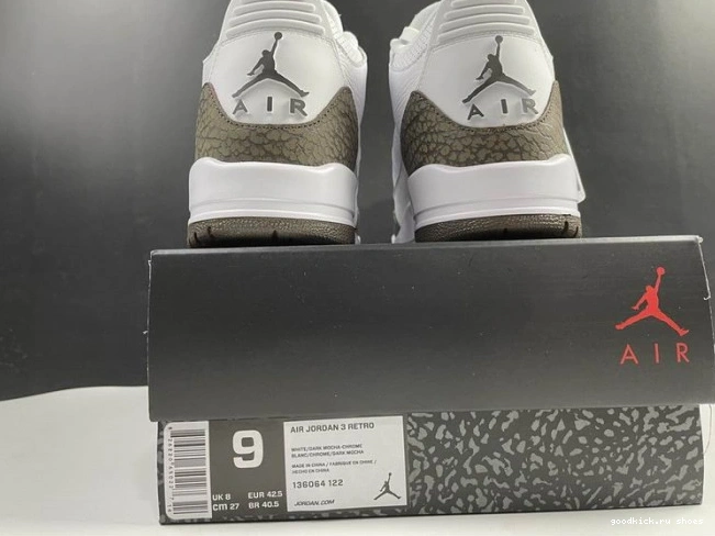 Rep Mocha Air Retro Jordan (2018) 3 136064-122 0728
